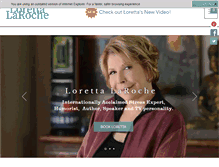 Tablet Screenshot of lorettalaroche.com